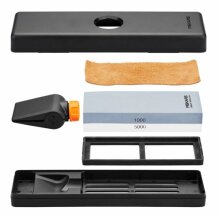 Asinātājs Whetstone Premium, FISKARS, 1058937, 284 mm, divpusējs akmens, 26° asināšanas leņķa vadotne, neslīdošs turētājs