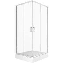 Showerstyle Душевая кабина PRIVIA 7264068, 80 см x 80 см x 201 см, белый цвет, хромированный цвет, закаленное стекло, поддон