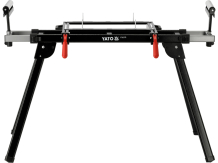 Универсальная стойка для торцовочных пил и рейсмусов YATO YT-82179, сталь, 810-910 мм, 990x1700 мм, 200 кг