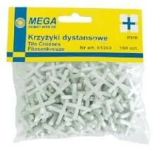 Mega Пробки для плитки 5613615, 200 шт., 2 мм, пластик, многоразовые