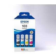 Epson 103 EcoTank, Tindi kassett, C13T00S64A, kuni 4500 lehte, 4 värvi: must, kollane, tsüaan, fuksia