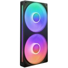 Nzxt Korpuse ventilaator RF-U24HF-B1, 2400 RPM, 75.12 cfm, 3.3 mmH2O, 8 RGB LED, must