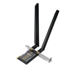 TP-Link Archer TBE400E BE6500 Wi-Fi 7 Bluetooth 5.4 PCIe adapteris trijų juostų 2.4 GHz 688 Mbps 5 GHz 2882 Mbps 6 GHz 2882 Mbps Juodas