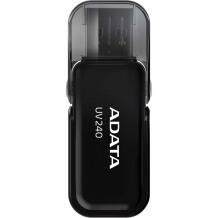 Adata USB atmintinė AUV240-32G-RBK 32 GB, USB Type-A, USB 2.0, Juoda, Formos faktorius: dangtelis, Sertifikacija: FC, CE, VCI