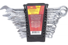 Kombinēto uzgriežņu atslēgu komplekts KingTul KT-3312MP 12 gab. (6-22 mm)