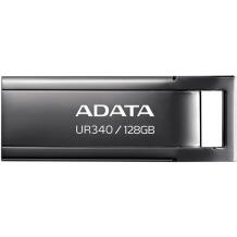 Adata USB atmintinė AROY-UR340-128GBK 128 GB, USB 3.2 Gen 2, skaitymo greitis 100 MB/s, juoda, metalinis korpusas