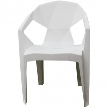 Krēsls plastmasas 54x40x80 balts