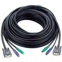 Aten KVM kaabel, 1,8 m PS/2, 2L-1001P, 1,8 m, 2 x 6 pin mini-DIN isane, 15 pin HD D-Sub isane