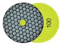 Dimanta sausās pulēšanas disks 100mm, velcro stiprinājums, G78931, GEKO