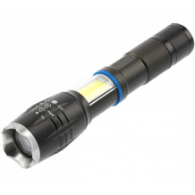 LED-taskulamp, 1xAAA, 8W, 800lm, 6400K, 500m, IP44, must; LT-LB8WT6-60