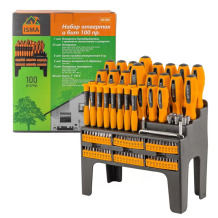 Įrankių rinkinys, ISMA, IS-10100, 100 dalių, universalus ir patogus laikymui