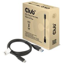 Club3D кабель USB 3.1 Type-C к Type-A CAC-1523 10Gbps, 60W, 1m, M/M