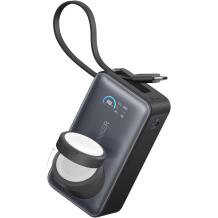Anker MagGo Power Bank A1657H11, 10000 mAh, 2x USB-C, 5V-3A, 9V-3A, 12V-2,5A, 15V-2A, 20V-1,5A, belaidis įkroviklis 5W