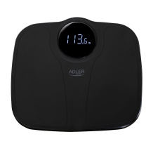 Elektrooniline vannitoakaal maksimaalse koormusega 180 kg täpsusega 100 g ja kehamassiindeksi BMI mõõtmise funktsiooniga must AD8172B Adler
