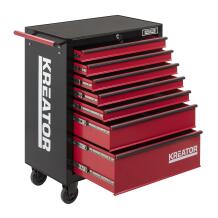 Instrumentu skapis ar 7 atvilktnēm, KREATOR, KRT653003, Maks. slodze atvilktnei: 25 kg, Iekšējā trauka dziļums: 45 cm