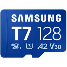 Samsung microSD kortelė T7 128GB MB-MB128T/WW, 170MB/s, UHS-I, V30, A2, atspari vandeniui, atspari temperatūrai