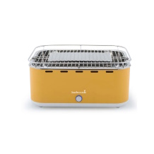 Barbecook Carlo söega lauagrill õues toidu valmistamiseks 38.5x28.5cm ventilaator reguleeritav õhuvool 44x33x21cm BC-CHA-1016 Yellow Sunshine