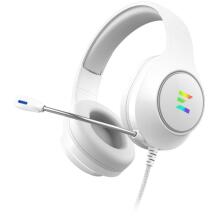 Zalman Juhtmega kõrvaklapid ZM-HPS310 WH, 243g, Valge, 50mm, 32Ω, 106dB, 20-20000Hz, USB, RGB, Sisseehitatud mikrofon