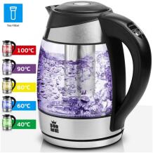 Unknown Brand 12837 Tējkanna FKG-428, 1,8l, 220-240V, 50/60Hz, 1850-2200W, 40°C, 60°C, 80°C, 90°C, 100°C