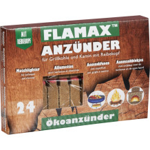 Ekoloģiskie aizdedzināšanas kubiņi/sērkociņi 24gb 1318307 FLAMAX