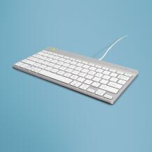 R-Go Tools klaviatuur RGOCOUSWDWH, QWERTY, kaabel, 1.6 m, valge, ergonoomiline disain, LED indikaatorid, kompaktne