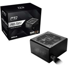 Asrock Toiteplokk PRO-750B, 750W, 100-240V, 50/60Hz, 80 PLUS Pronks, 1 ventilaator, 3 aastat garantiid