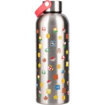 Paladone Super Mario Metalline Veepudel PP15877NN, 500ml, roostevaba teras, mitmevärviline, kandmisriba