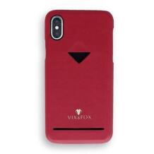 VixFox Maciņš CSBS-Sam-S9-red, 5.8'', sarkans, saderīgs ar Samsung Galaxy S9, vegāna āda, neslīdoša virsma