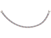 Savienojuma šļūtene F/F 3/8" 500mm, FALA, 71816, nerūsējošais tērauds, EPDM gumija, 32 l/min plūsma