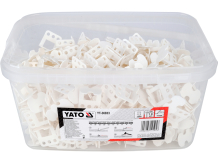 Plaatide nivelleerimissüsteem klambrid YATO YT-36933 1 mm vuuk 5–14 mm 500 tk 40×40×30 mm