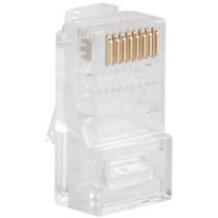 Lanberg RJ45 tīkla spraudnis PLU-5000, 100 gab., UTP, 8P8C, caurspīdīgs, neekranēts, vītā pāra