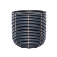 Puķu pods WICKER D27xH28cm, melns/brūns 38088 Allit