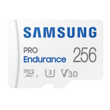 microSDXC memory card 256 GB UHS I U3 V30 100 MB s read 40 MB s write PRO Endurance MB-MJ256KA/EU with SD adapter Samsung