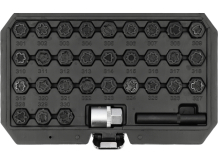 Wheel Nuts Socket Set YATO YT-060390 32pcs Mercedes 1/2" CrMo oxidized