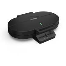 Princess Vafļu Saldētājs 132384, 1200 W, 10 vafļu, Sirds forma, Melns, Regulējams termostats, Nelīpošs pārklājums