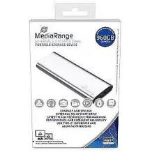Mediarange Väline SSD MR1103, 900 GB, 450 MB/s, 420 MB/s, M.2, USB 3.2 Gen 2, USB Type-C, Hõbe