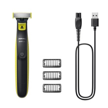 Philips QP2724/10 OneBlade hibrīda trimmeris un skuveklis NiMH akumulators līdz 45 min Wet & Dry 3 ķemmēm Black/Lime