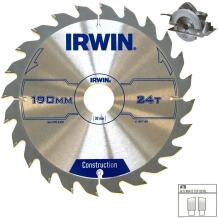 Irwin Pjovimo diskas 1897200, 190mm, 2.5mm, 40, plienas, medis, sausas, 16mm, 6600rpm, ATB, kompaktiškas