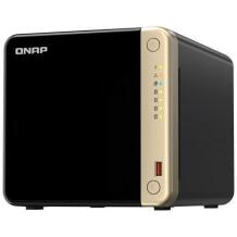 Qnap NAS saugojimo bokštas TS-464-8G, Intel Celeron N5095 4 branduolių, 8 GB RAM, 2.5GbE, 4 įlankos, HDMI 1, USB 2.0 2, USB 3.2 2