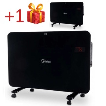 Конвекционный обогреватель мощностью 1500 Вт с тремя уровнями нагрева и защитой IPX4 Чёрный NDK15-15MR Midea