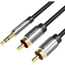 Vention Аудиокабель 2xRCA на 3.5mm BCFBD, 0.5m, черный