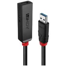 Lindy 43401 USB pikenduskabel 5m, 5Gbps, USB A isane / USB C emane, toiteadapteri kaabel kaasas