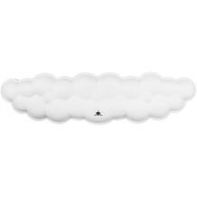 White Shark CUMULUS-W tastatūras plaukstas balsts KP-012, 430mm × 110mm, 25mm, šūnu gumija, atmiņas putas, neslīdoša virsma