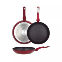 Raudona indukcinė keptuvė su grotelėmis CosmoØ, 24 cm  24222101