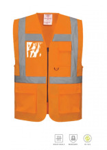 Hi-vis vest, Pesso, LSORP-XL, CL2, orange XL