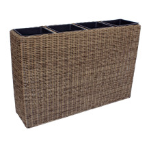 Puķu kaste WICKER 89x24xH60cm, gaiši brūns 38203