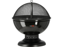 Dzelzs ugunskurs ar hromētu resti 54.5 cm, LUND, 99717, emaljēta virsma, ar dzirksteļu aizsargu