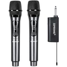 Prime3 Mikrofon AWM22DB, 35m, VHF, 2x traadita, 174-216 MHz, 90 dB, 40-18000 Hz, 18650 aku