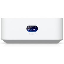 Wi Fi 7 Cloud Gateway ir prieigos taškas 10 GbE WAN + 2.5 GbE LAN 300+ klientų UniFi Express 7 UX7 Baltas Ubiquiti