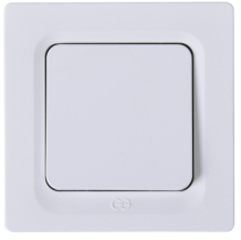 Slēdzis, z/a, 1 taustiņš, GEO balts, bez rāmīša 01569300-250101, GÜNSAN